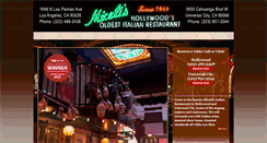 Desktop Screenshot of micelisrestaurant.com