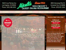 Tablet Screenshot of micelisrestaurant.com